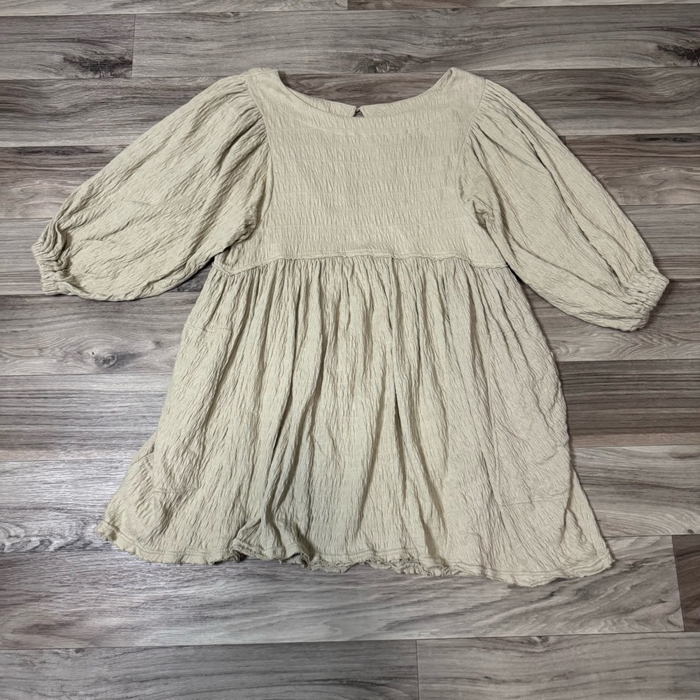 Free People Beach Get Obsessed Babydoll Dress in Swaying Palm Size Extra Small